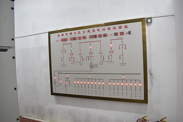 爾雅華都小區(qū)、變電所系統(tǒng)模擬板