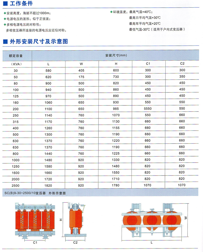 SC（B）9型35KV環(huán)氧樹脂澆注干式變壓器價格